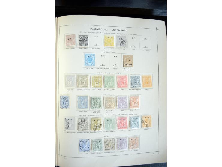 1840/1900, sehr schöne ungebrauchte und gestempelte Sammlung in zwei alten "Senf-Alben", dabei viele bessere Werte, u.a. Groß