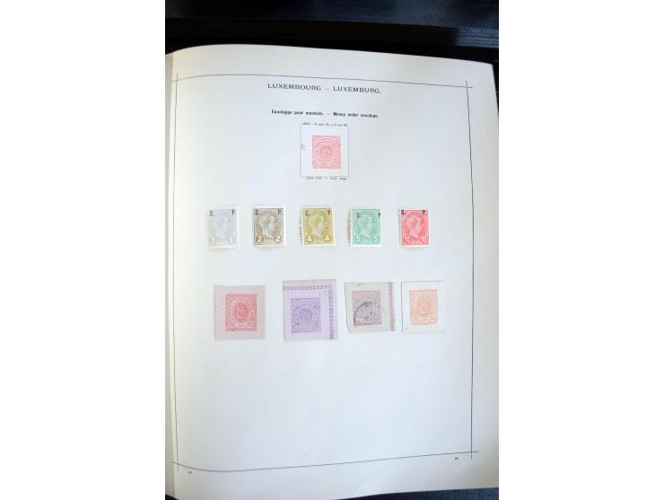 1840/1900, sehr schöne ungebrauchte und gestempelte Sammlung in zwei alten "Senf-Alben", dabei viele bessere Werte, u.a. Groß