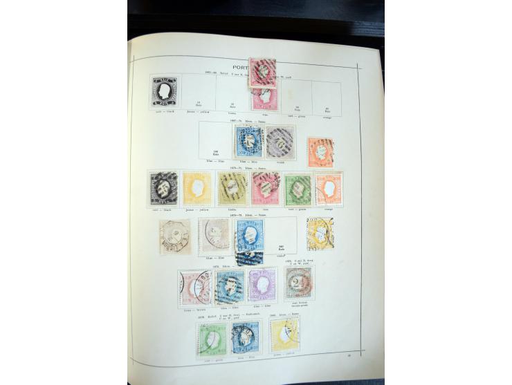 1840/1900, sehr schöne ungebrauchte und gestempelte Sammlung in zwei alten "Senf-Alben", dabei viele bessere Werte, u.a. Groß