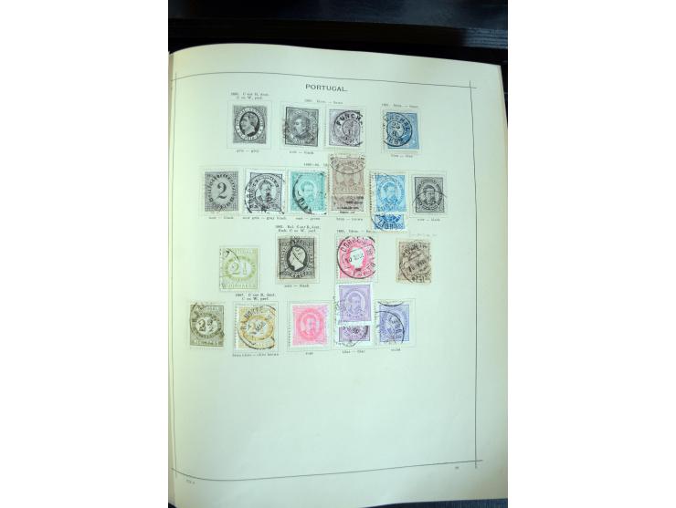 1840/1900, sehr schöne ungebrauchte und gestempelte Sammlung in zwei alten "Senf-Alben", dabei viele bessere Werte, u.a. Groß