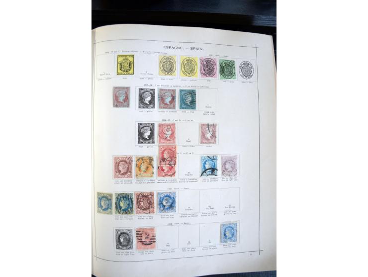 1840/1900, sehr schöne ungebrauchte und gestempelte Sammlung in zwei alten "Senf-Alben", dabei viele bessere Werte, u.a. Groß