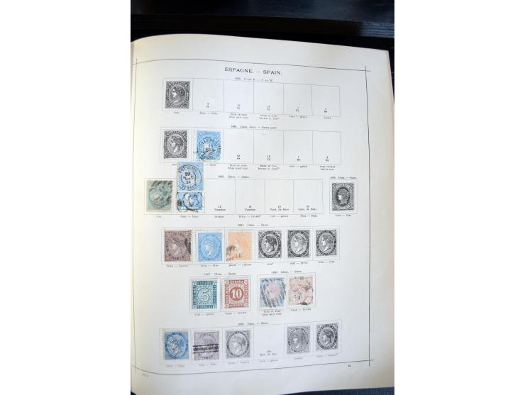 1840/1900, sehr schöne ungebrauchte und gestempelte Sammlung in zwei alten "Senf-Alben", dabei viele bessere Werte, u.a. Groß