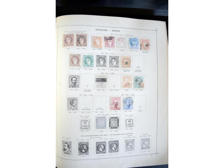 1840/1900, sehr schöne ungebrauchte und gestempelte Sammlung in zwei alten "Senf-Alben", dabei viele bessere Werte, u.a. Groß