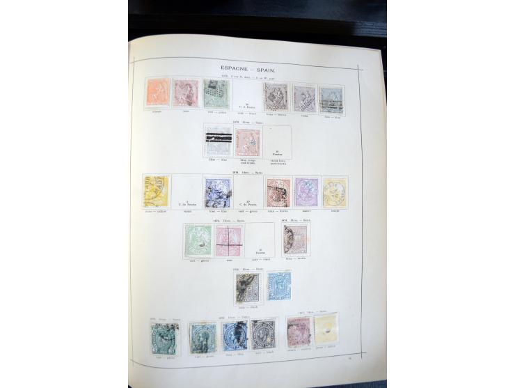 1840/1900, sehr schöne ungebrauchte und gestempelte Sammlung in zwei alten "Senf-Alben", dabei viele bessere Werte, u.a. Groß