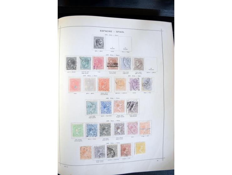 1840/1900, sehr schöne ungebrauchte und gestempelte Sammlung in zwei alten "Senf-Alben", dabei viele bessere Werte, u.a. Groß