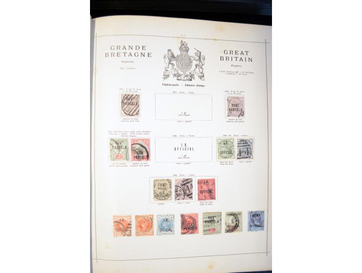 1840/1900, sehr schöne ungebrauchte und gestempelte Sammlung in zwei alten "Senf-Alben", dabei viele bessere Werte, u.a. Groß