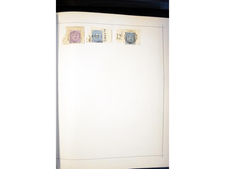 1840/1900, sehr schöne ungebrauchte und gestempelte Sammlung in zwei alten "Senf-Alben", dabei viele bessere Werte, u.a. Groß