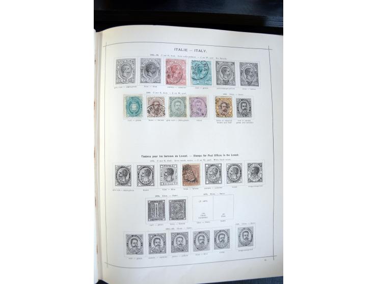 1840/1900, sehr schöne ungebrauchte und gestempelte Sammlung in zwei alten "Senf-Alben", dabei viele bessere Werte, u.a. Groß