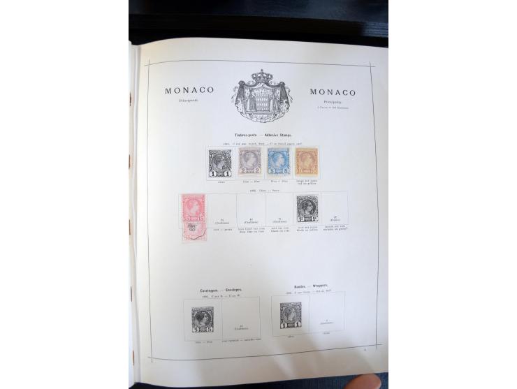 1840/1900, sehr schöne ungebrauchte und gestempelte Sammlung in zwei alten "Senf-Alben", dabei viele bessere Werte, u.a. Groß