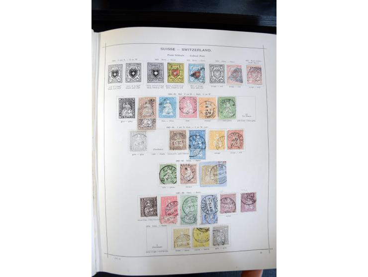 1840/1900, sehr schöne ungebrauchte und gestempelte Sammlung in zwei alten "Senf-Alben", dabei viele bessere Werte, u.a. Groß