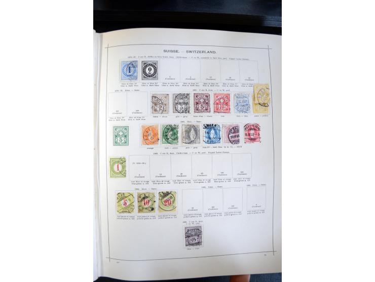 1840/1900, sehr schöne ungebrauchte und gestempelte Sammlung in zwei alten "Senf-Alben", dabei viele bessere Werte, u.a. Groß