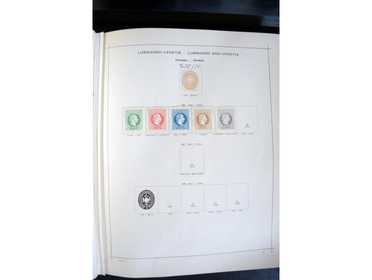 1840/1900, sehr schöne ungebrauchte und gestempelte Sammlung in zwei alten "Senf-Alben", dabei viele bessere Werte, u.a. Groß