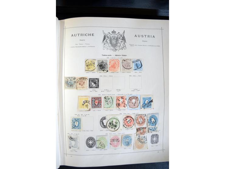 1840/1900, sehr schöne ungebrauchte und gestempelte Sammlung in zwei alten "Senf-Alben", dabei viele bessere Werte, u.a. Groß