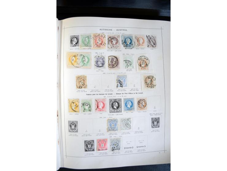1840/1900, sehr schöne ungebrauchte und gestempelte Sammlung in zwei alten "Senf-Alben", dabei viele bessere Werte, u.a. Groß