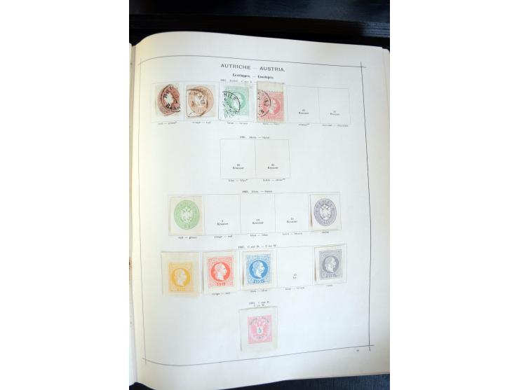 1840/1900, sehr schöne ungebrauchte und gestempelte Sammlung in zwei alten "Senf-Alben", dabei viele bessere Werte, u.a. Groß