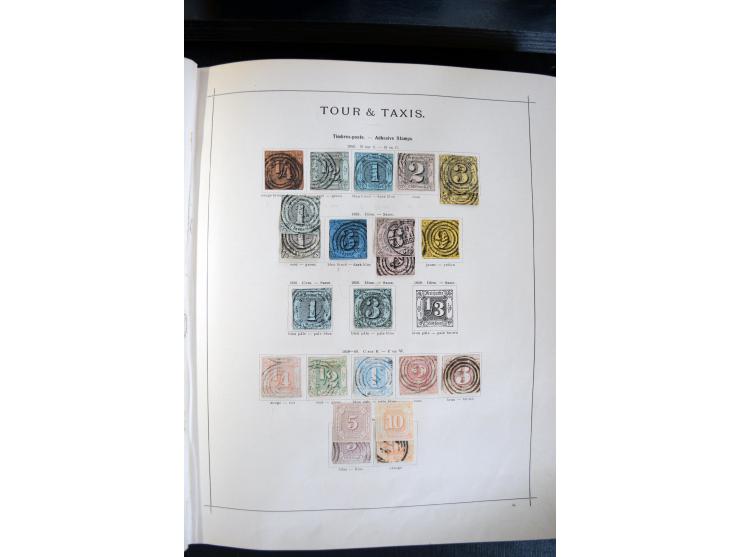 1840/1900, sehr schöne ungebrauchte und gestempelte Sammlung in zwei alten "Senf-Alben", dabei viele bessere Werte, u.a. Groß