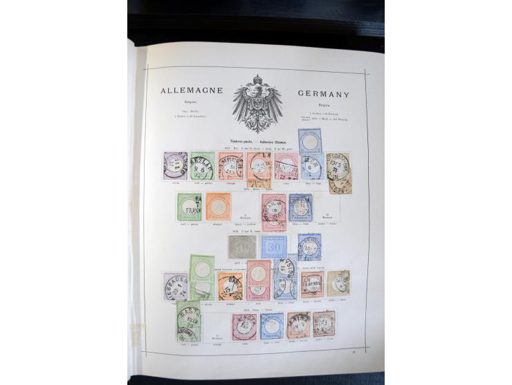 1840/1900, sehr schöne ungebrauchte und gestempelte Sammlung in zwei alten "Senf-Alben", dabei viele bessere Werte, u.a. Groß
