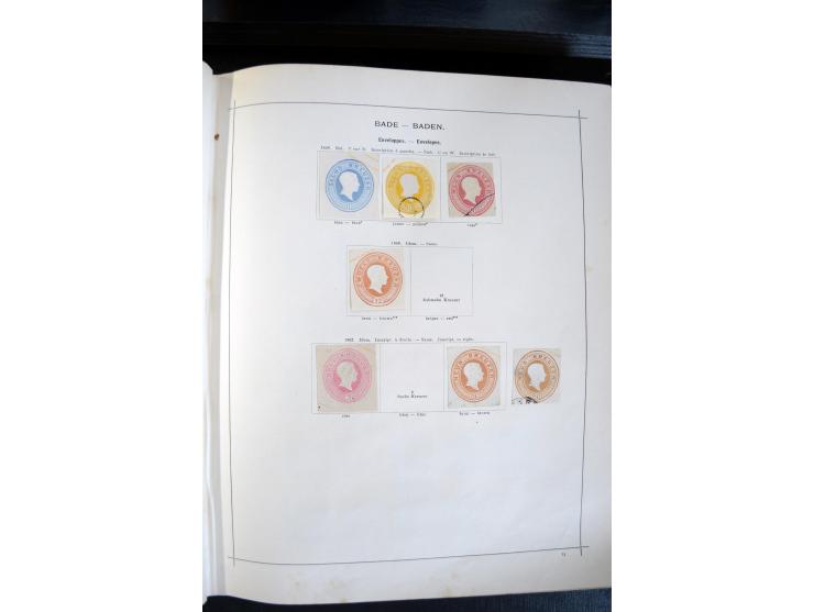 1840/1900, sehr schöne ungebrauchte und gestempelte Sammlung in zwei alten "Senf-Alben", dabei viele bessere Werte, u.a. Groß