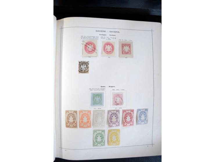 1840/1900, sehr schöne ungebrauchte und gestempelte Sammlung in zwei alten "Senf-Alben", dabei viele bessere Werte, u.a. Groß