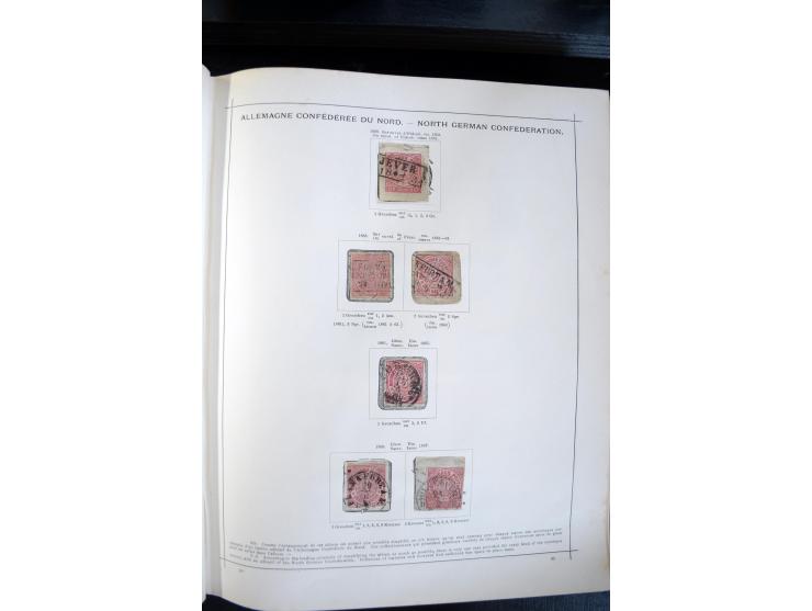 1840/1900, sehr schöne ungebrauchte und gestempelte Sammlung in zwei alten "Senf-Alben", dabei viele bessere Werte, u.a. Groß