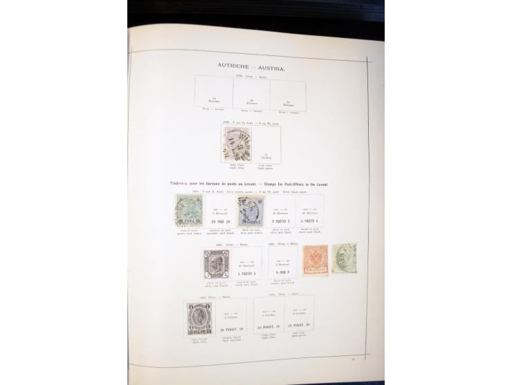 1840/1900, sehr schöne ungebrauchte und gestempelte Sammlung in zwei alten "Senf-Alben", dabei viele bessere Werte, u.a. Groß