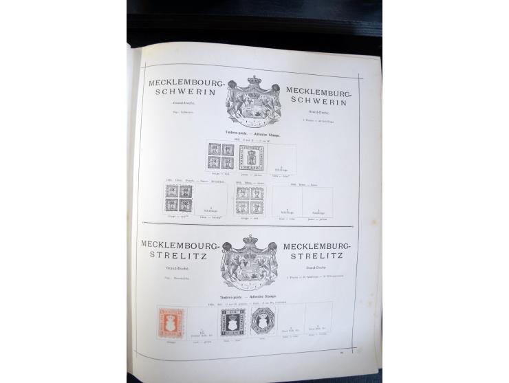 1840/1900, sehr schöne ungebrauchte und gestempelte Sammlung in zwei alten "Senf-Alben", dabei viele bessere Werte, u.a. Groß