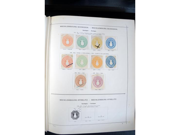 1840/1900, sehr schöne ungebrauchte und gestempelte Sammlung in zwei alten "Senf-Alben", dabei viele bessere Werte, u.a. Groß