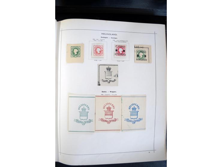 1840/1900, sehr schöne ungebrauchte und gestempelte Sammlung in zwei alten "Senf-Alben", dabei viele bessere Werte, u.a. Groß