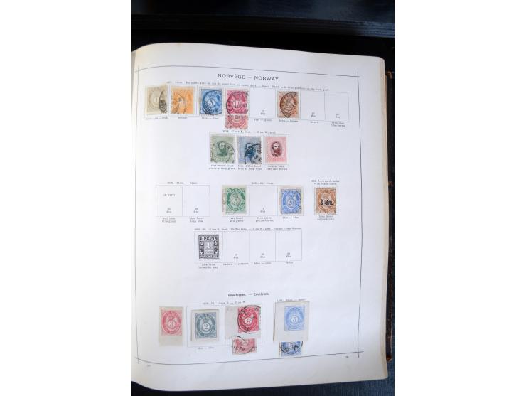 1840/1900, sehr schöne ungebrauchte und gestempelte Sammlung in zwei alten "Senf-Alben", dabei viele bessere Werte, u.a. Groß