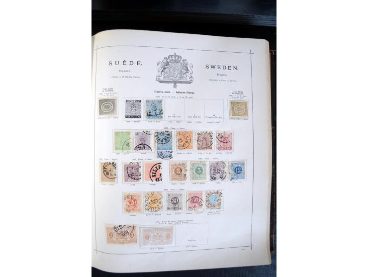 1840/1900, sehr schöne ungebrauchte und gestempelte Sammlung in zwei alten "Senf-Alben", dabei viele bessere Werte, u.a. Groß
