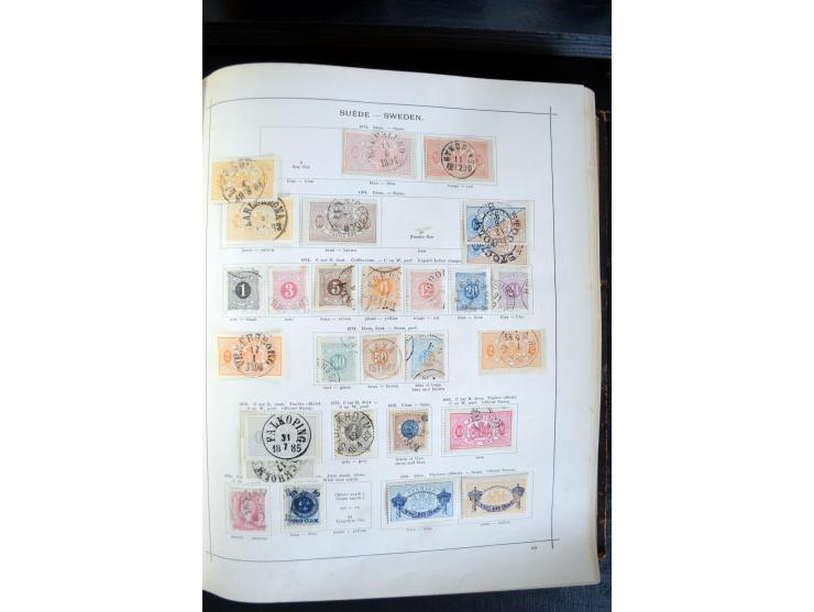 1840/1900, sehr schöne ungebrauchte und gestempelte Sammlung in zwei alten "Senf-Alben", dabei viele bessere Werte, u.a. Groß