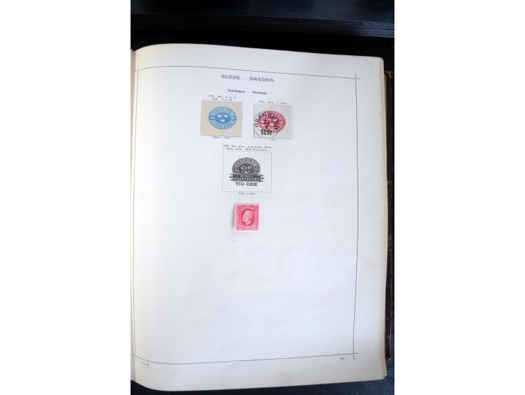 1840/1900, sehr schöne ungebrauchte und gestempelte Sammlung in zwei alten "Senf-Alben", dabei viele bessere Werte, u.a. Groß