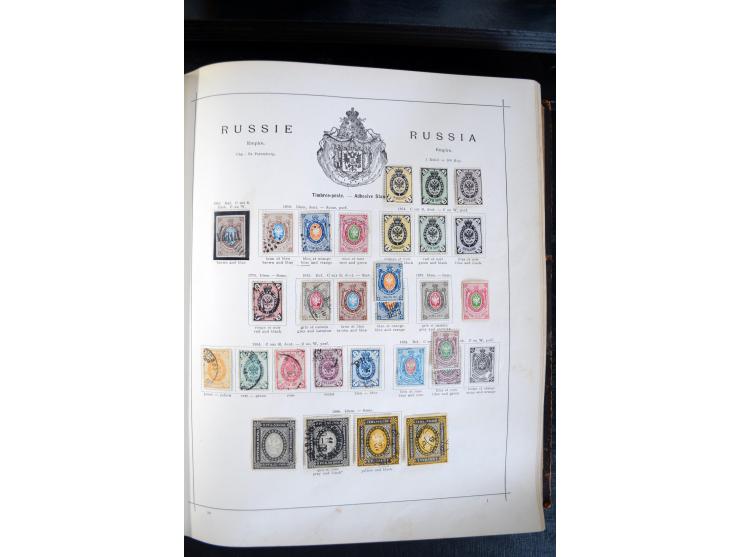 1840/1900, sehr schöne ungebrauchte und gestempelte Sammlung in zwei alten "Senf-Alben", dabei viele bessere Werte, u.a. Groß