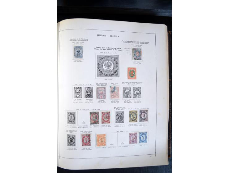 1840/1900, sehr schöne ungebrauchte und gestempelte Sammlung in zwei alten "Senf-Alben", dabei viele bessere Werte, u.a. Groß