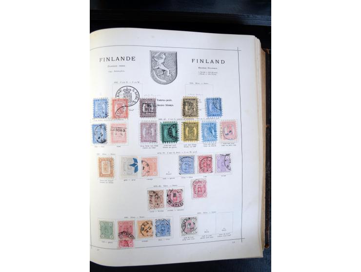 1840/1900, sehr schöne ungebrauchte und gestempelte Sammlung in zwei alten "Senf-Alben", dabei viele bessere Werte, u.a. Groß
