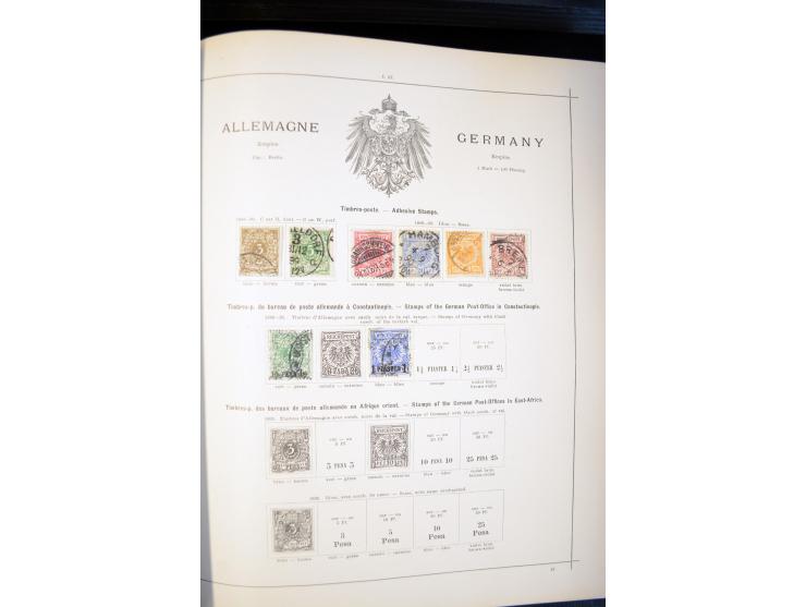 1840/1900, sehr schöne ungebrauchte und gestempelte Sammlung in zwei alten "Senf-Alben", dabei viele bessere Werte, u.a. Groß