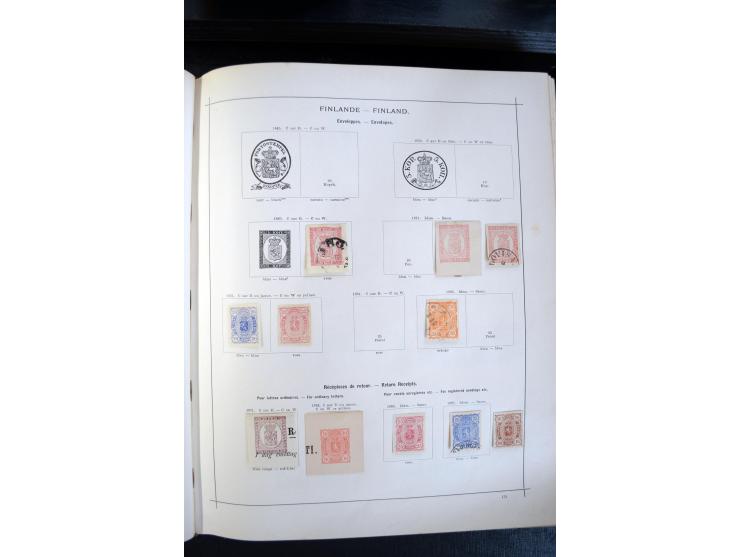 1840/1900, sehr schöne ungebrauchte und gestempelte Sammlung in zwei alten "Senf-Alben", dabei viele bessere Werte, u.a. Groß