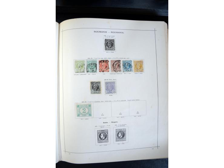 1840/1900, sehr schöne ungebrauchte und gestempelte Sammlung in zwei alten "Senf-Alben", dabei viele bessere Werte, u.a. Groß