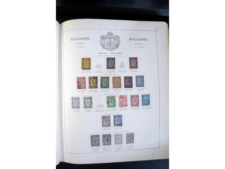 1840/1900, sehr schöne ungebrauchte und gestempelte Sammlung in zwei alten "Senf-Alben", dabei viele bessere Werte, u.a. Groß