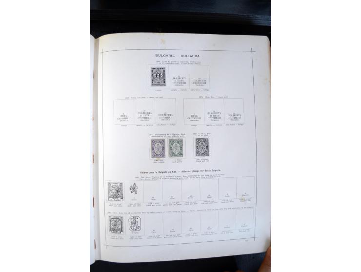 1840/1900, sehr schöne ungebrauchte und gestempelte Sammlung in zwei alten "Senf-Alben", dabei viele bessere Werte, u.a. Groß