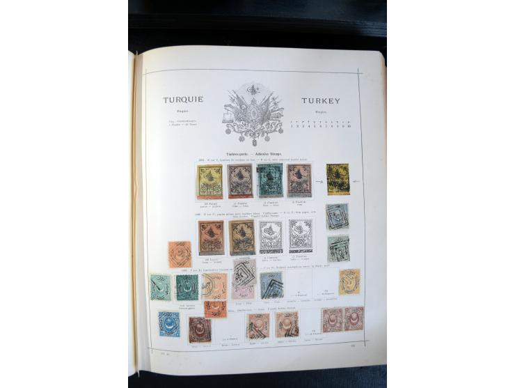 1840/1900, sehr schöne ungebrauchte und gestempelte Sammlung in zwei alten "Senf-Alben", dabei viele bessere Werte, u.a. Groß