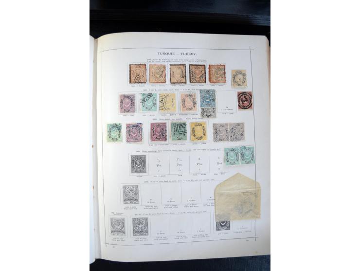 1840/1900, sehr schöne ungebrauchte und gestempelte Sammlung in zwei alten "Senf-Alben", dabei viele bessere Werte, u.a. Groß