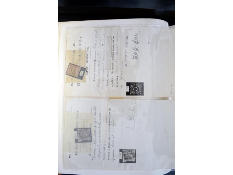 1840/1900, sehr schöne ungebrauchte und gestempelte Sammlung in zwei alten "Senf-Alben", dabei viele bessere Werte, u.a. Groß