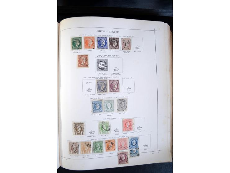 1840/1900, sehr schöne ungebrauchte und gestempelte Sammlung in zwei alten "Senf-Alben", dabei viele bessere Werte, u.a. Groß