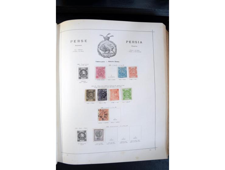 1840/1900, sehr schöne ungebrauchte und gestempelte Sammlung in zwei alten "Senf-Alben", dabei viele bessere Werte, u.a. Groß