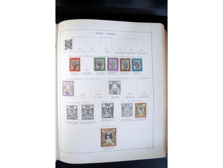1840/1900, sehr schöne ungebrauchte und gestempelte Sammlung in zwei alten "Senf-Alben", dabei viele bessere Werte, u.a. Groß