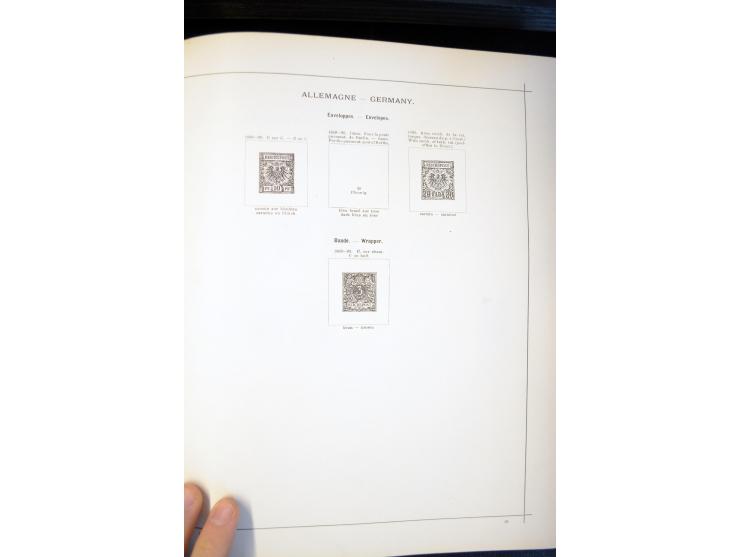 1840/1900, sehr schöne ungebrauchte und gestempelte Sammlung in zwei alten "Senf-Alben", dabei viele bessere Werte, u.a. Groß