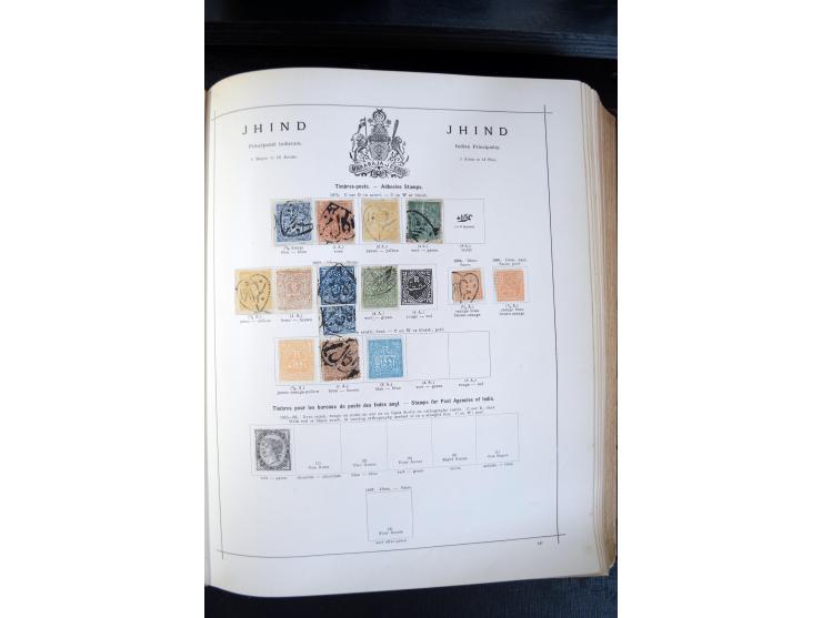 1840/1900, sehr schöne ungebrauchte und gestempelte Sammlung in zwei alten "Senf-Alben", dabei viele bessere Werte, u.a. Groß