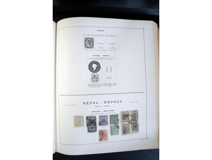 1840/1900, sehr schöne ungebrauchte und gestempelte Sammlung in zwei alten "Senf-Alben", dabei viele bessere Werte, u.a. Groß