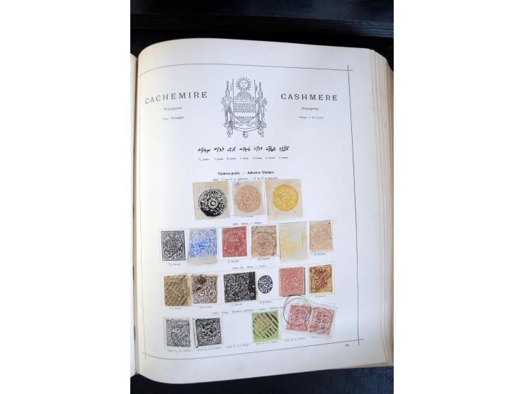 1840/1900, sehr schöne ungebrauchte und gestempelte Sammlung in zwei alten "Senf-Alben", dabei viele bessere Werte, u.a. Groß